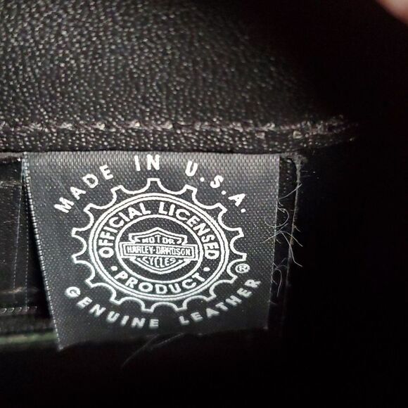 Harley-Davidson Vintage Rectangular Leather Purse - Picture 7 of 8